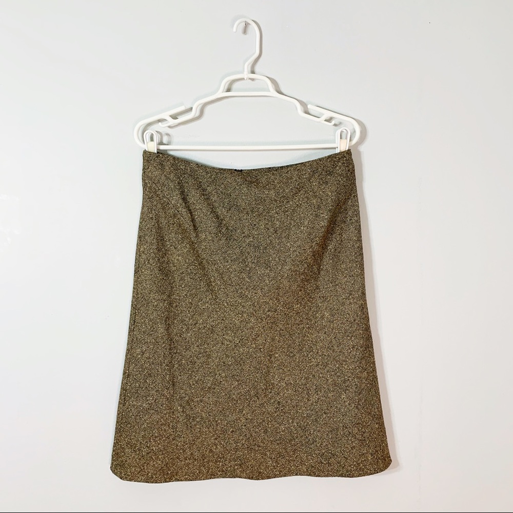 Akris Punto Wool - Silk Blend Pencil Skirt Large